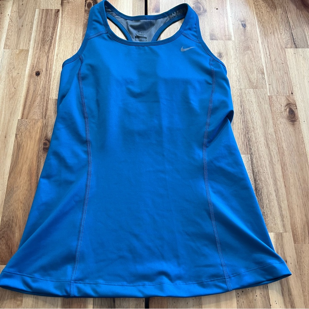 Nike Dri-FIT Racerback Athletic Tank Top Blue Size M